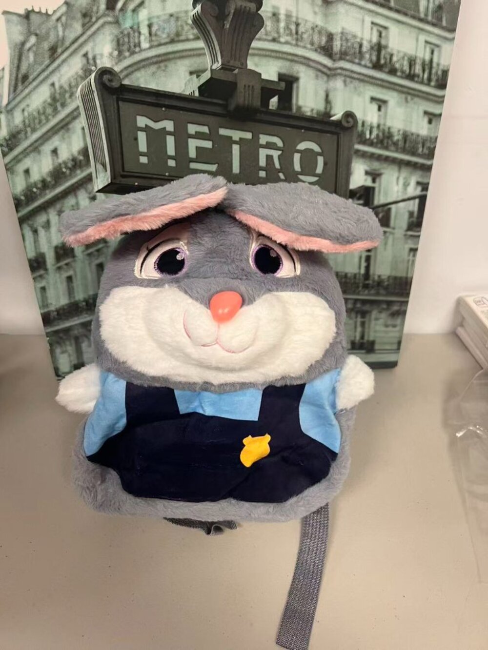 Cute Rabbit Plush Kids Backpack Multi Carry Cartoon Animal Shoulder Handbag